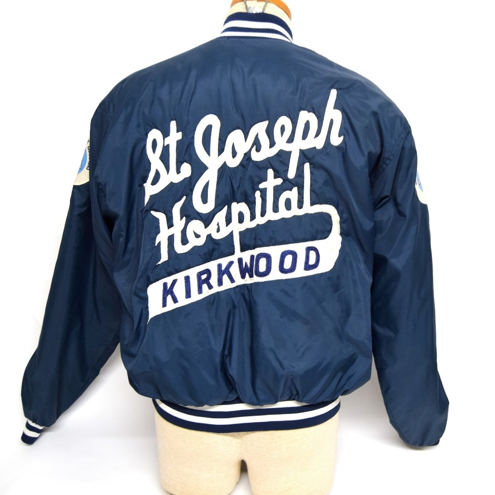 Vintage St Louis Missouri Blue Bomber Jacket